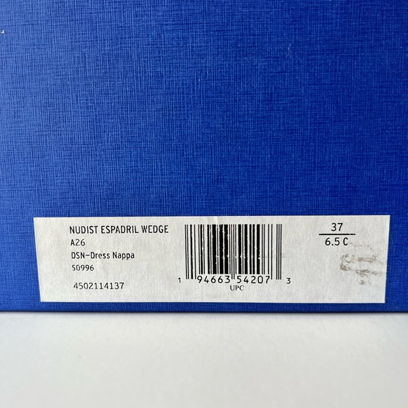 Stuart Weitzman Nudist Square Toe Espadrille Platform - Red 
Wedge Sandals, NIB - Picture 10 of 10